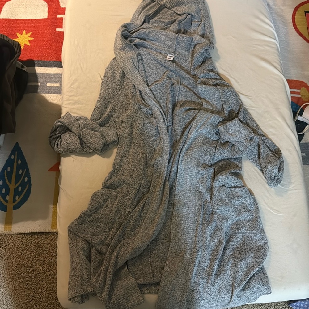 Old Navy hooded longline knit cardigan